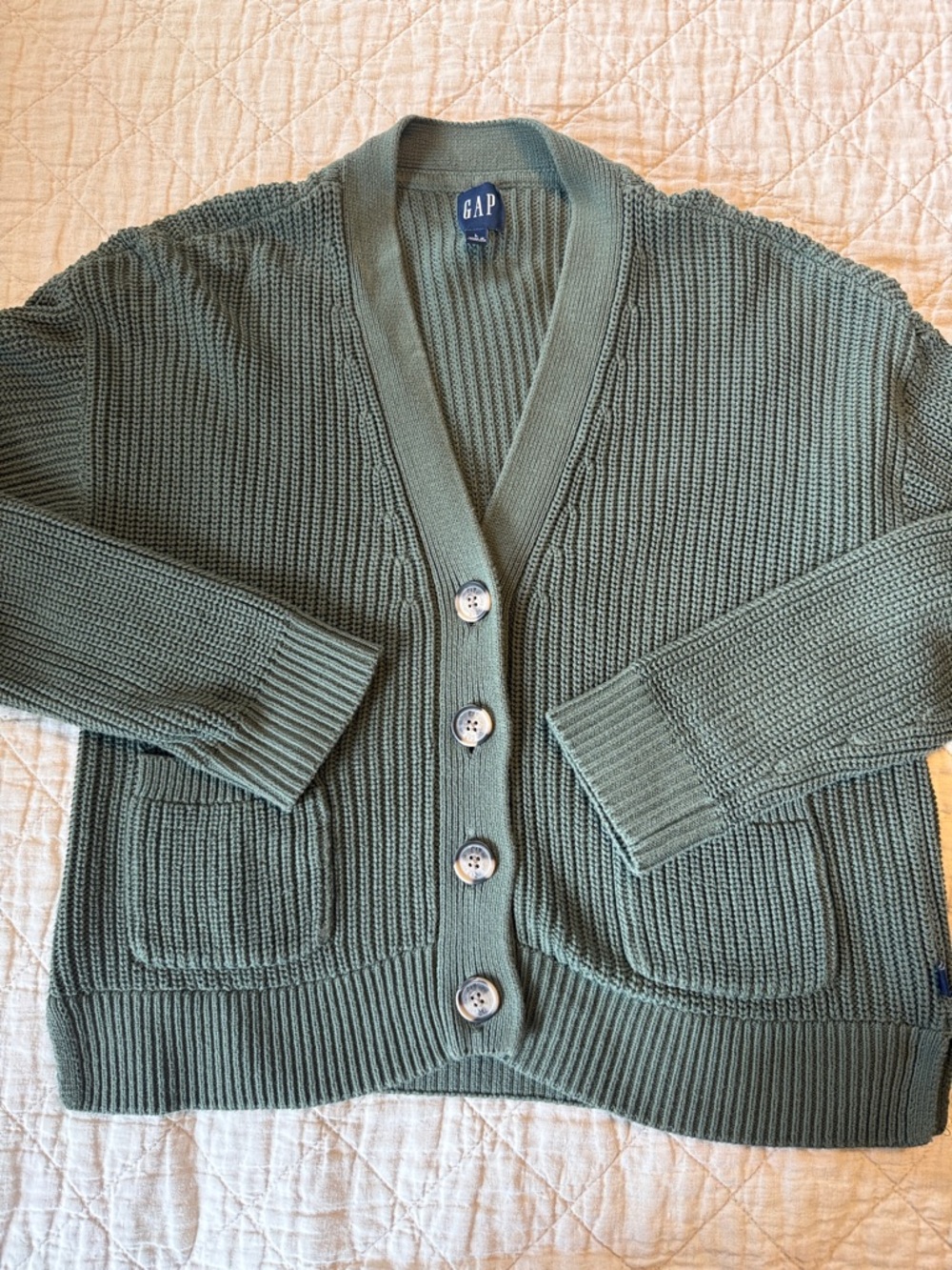 Gap green sweater cardigan